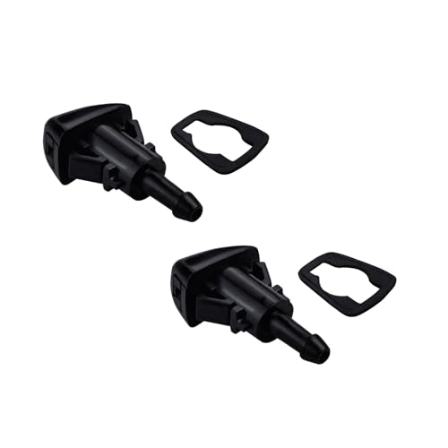 Lot de 2 buses de lave-glace de voiture, buses de lave-glace universelles 5303833AA 5116079AA de remplacement, buse de lave-glace en plastique, buse de lave-glace compatible avec Chrysler Jeep Dodge