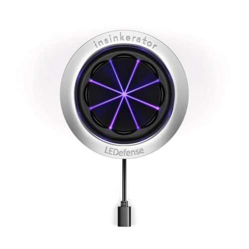 INSINKERATOR LEDefense Garbage Disposal Flange, Antimicrobial LED Accessory for INSINKERATOR