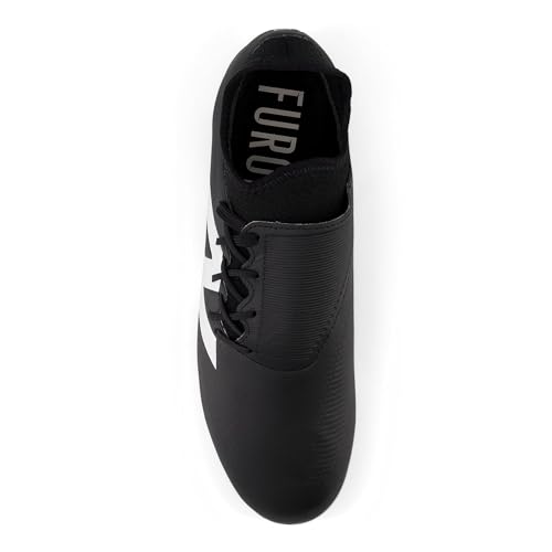 New Balance Unisex Furon Dispatch FG V7+ Soccer Shoe, Black/White/True Red, 10.5 US Men2