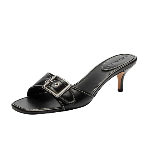 CZ374 BLK 10 B Margot Leather Sandal Black 10 B
