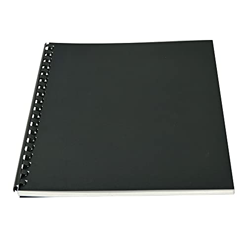 Ppe Leatherette Paper Covers Rounded Corners Textured For Reports And Presentations - Rounded Corners - 8-3/4 X 11-1/4 Inches 12Mil - 100 Pack By Printfinish (Black) #TOP6