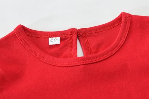 Tkria Christmas Dresses for Girls Toddler Christmas Dress Toddler Christmas Outfit Clothes Christmas Shirts for Kids 4-10T2