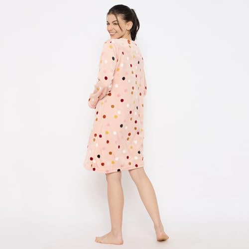 Image of CAMEY Women's Printed Nightgown, Long Sleeves, Nighty