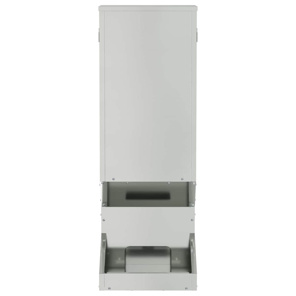 Comedero de ciervo, plata, 28 x 30 x 80 cm, acero galvanizado