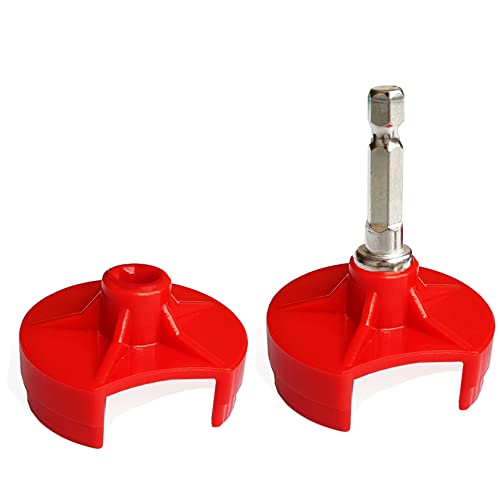 JILINWEI [2 Pack] Addi Knitting Machine Adapters with Hex Steel Bit Power Screwdriver Attachment for Drill,Quick Knit Power Adapter,Crank Handle Adapter for Addi Express(22Needles)/King Size(46Needle)