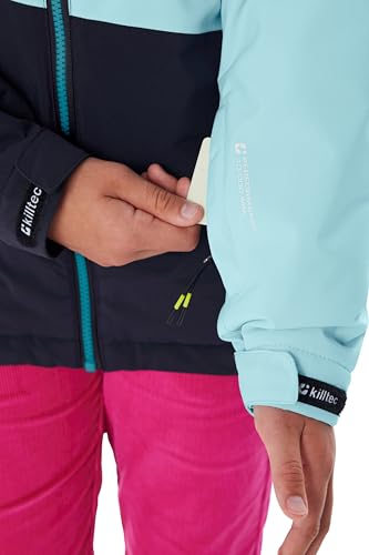 killtec Mädchen Skijacke/Funktionsjacke mit Kapuze und Schneefang KSW 331 GRLS SKI JCKT, mint, 140, 42091-000