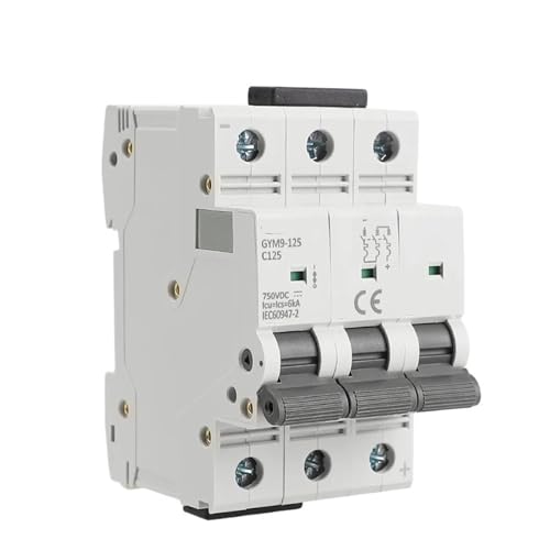 Disjoncteur DC 3 Pôles 750VDC 80A miniature de type GYM9-125 - 4