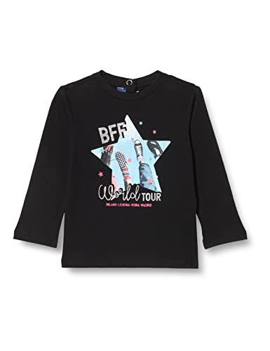 Chicco T-Shirt con Maniche Lunghe Bambine e Ragazze, Nero, 2 Anni