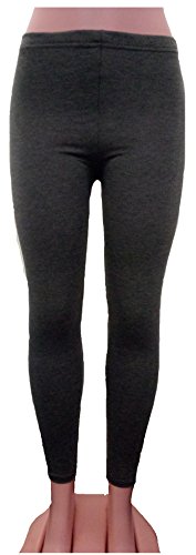 Leggings para mujer gris oscuro mallas elasticas de tiro medio talla 36
