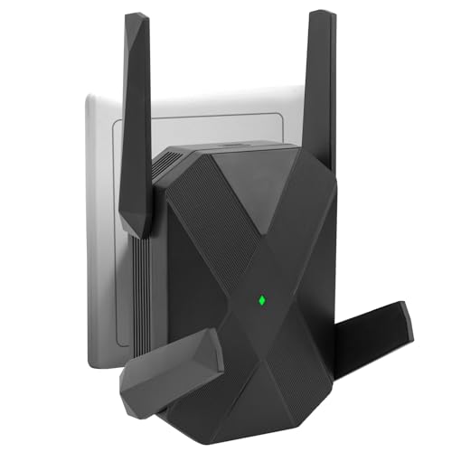 WiFi 6 Repetidor WiFi Largo Alcance, 3000M Repetidor WiFi para Casa con Puerto Ethernet Gigabit, Doble Banda 5GHz/2.4GHz Amplificador Wi Fi para Oficina, Cubre hasta 1115m² y más de 99 Dispositivos