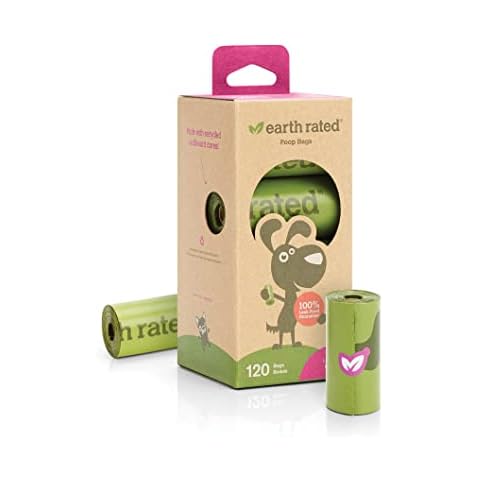Earth Rated Dog Poo Bags, Guaranteed Leak Proof and Extra Thick Waste Bag Refill Rolls For Dogs, Lavender-Scented, 120-Count Cover