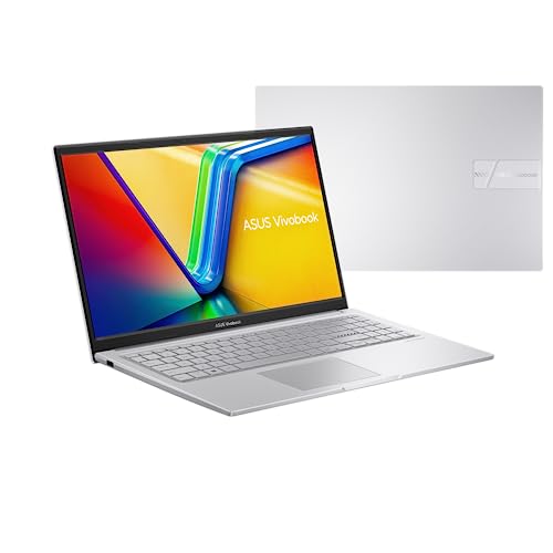 ASUS VivoBook 15.6 FHD Laptop X1504VA-BQ575W Intel Core 5 Processor 120U (10-Cores) 16GB RAM DDR4 512GB M.2 NVMe Storage HD cam 1.7KG Win 11 Ar-En Keyboard 2Y Intl Warranty Silver Color