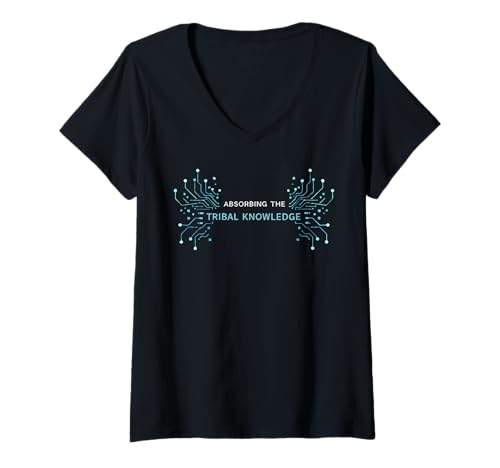Women's Absorbing The Tribal Knowledge Apprentice V-Neck T-Shirt