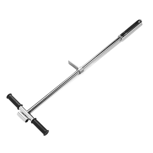Sonde d'Échantillonnage de Sol en Acier Inoxydable, 105 cm, avec Pédale d'Éjection et Poignée en T, pour Pelouse, Jardin et Ferme