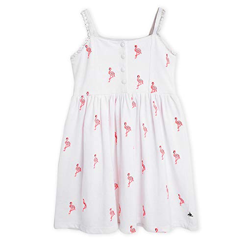 Image of Cotton Blend Kids Halter Neck A-Line Dress