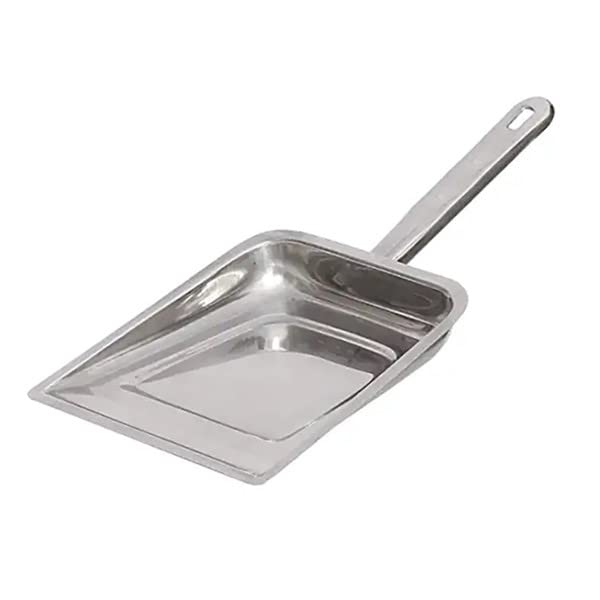 Steelish Premium Stainless Steel Supdi | Dusting pan | Dust pan with Long Ste...