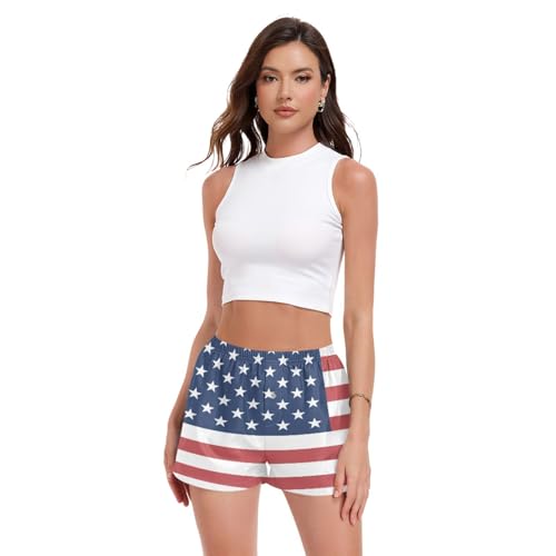 Short de pyjama pour femme GuoChe en coton respirant et coupe ample style boyfriend