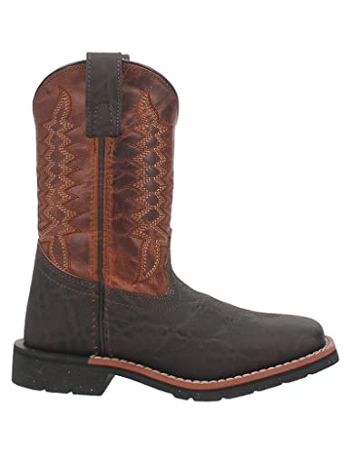 Dan Post Western Boots Boys Lil' Dillon Leather 9 Child Brown DPC29452