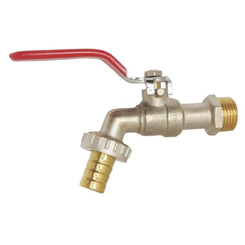 SOMATHERM FOR YOU - Kugel Bewässerung Hahn - Flachgriff - Prüfen Uniclic 15/21 20/27 - nickel, 15-15C