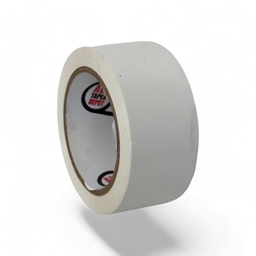 Image of All Tapes Depot White Vinyl Pinstriping Tape, 2 inch x 36 Yards - Ideal for Pickleball Court Lines, Floor Marking, Crafts, Boats, Vehicles1 ROLL Color White