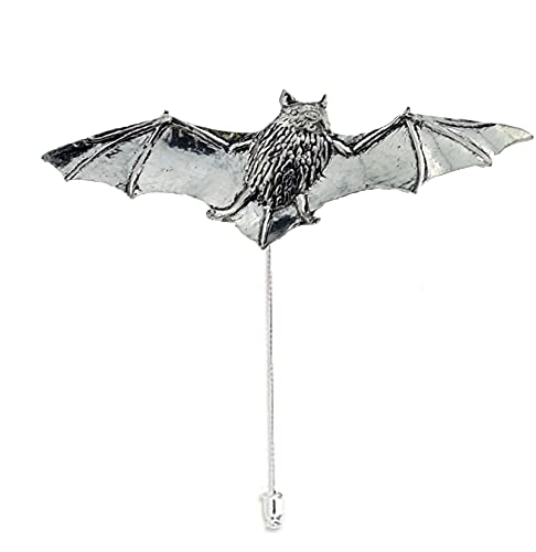 Krawattennadel mit Fledermaus-Motiv aus feinem englischen Zinn, A34