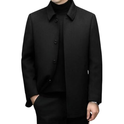 Veste en laine double face blanche homme : l'élégance d'un manteau mi-long haut de gamme