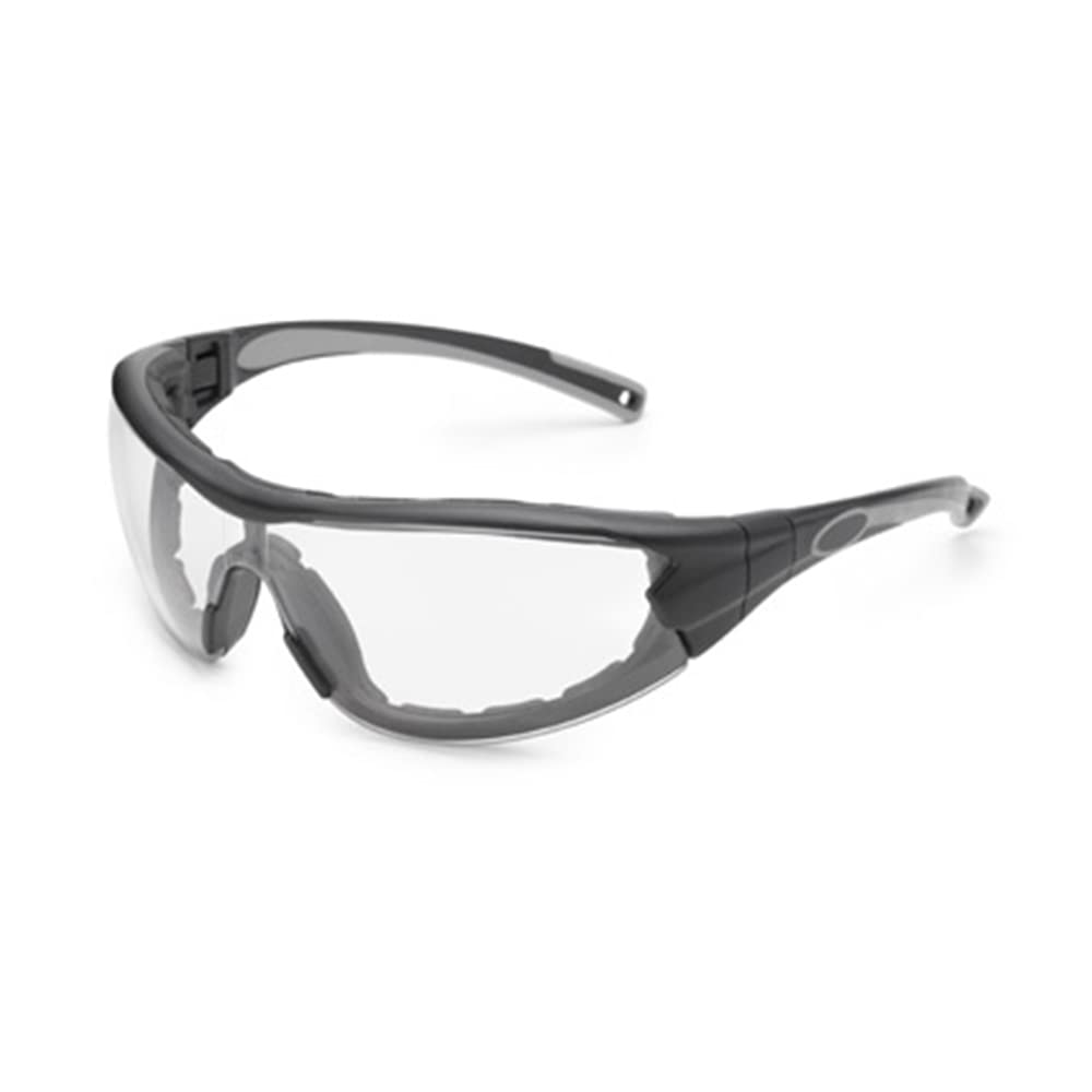 Gateway Safety 21GBX9 Swap Wraparound Hybrid Eye Safety Glasses/Goggles, FX3 Premium Anti-Fog Lens, Black Frame with Foam Edge, Regular, Clear