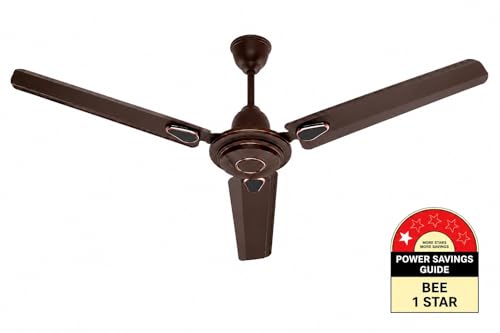 Image of Creta (ALU)1200 mm Ceiling Fan with 12 Months Warranty (Pack of 1),Brown