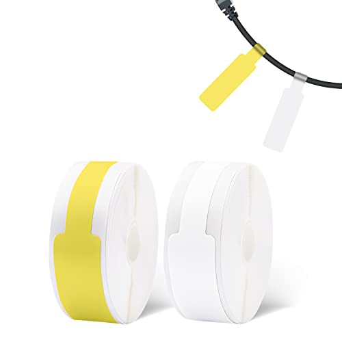 Bande d'étiquette de câble D11 D110 blanc et jaune Vetbuosa 12.5x109mm