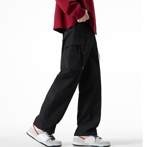 XYXIONGMAO Men's Camouflage Overalls Zipper Hip Hop Multi-Pocket Loose Sweatpants Streetwear Techwear Casual Cargo Pants2