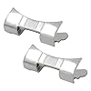 Tenlacum 2 Pieces Premium Stainless Steel Watch Strap Link Curved End Repair 20mm/22mm/24mm (22mm) #1