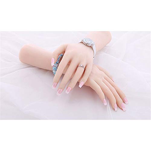 AFYH Model Mannequin Fake Hands, Silicone Life Size Hand Realistic Flexible Silicone Mannequin Hand Model Simulation Human Hand Model Silicone Fake Model,B right hand - Image 5