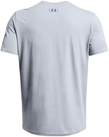 Under Armour Men's Freedom Graphic Short Sleeve T-Shirt, (035) Steel Medium Heather/Royal/Logo, XX-Large - 3