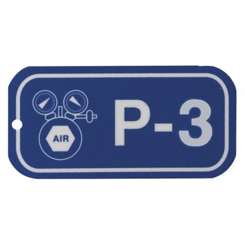 Étiquettes Brady 105656 lot de 5 plastique blanc sur bleu