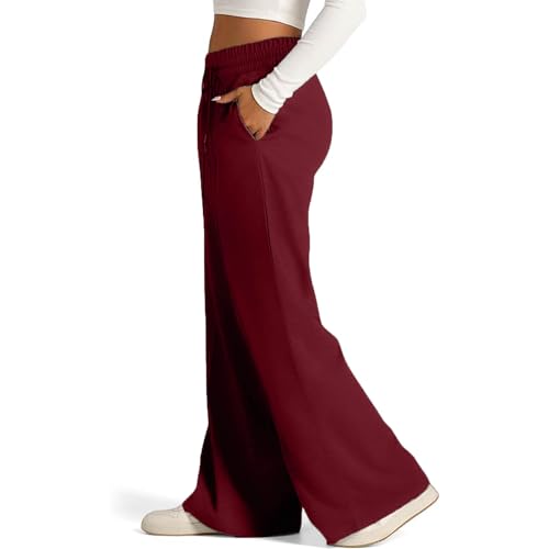 Wide Leg Sweatpants Women High Waisted Baggy Joggers Loose Fit Athletic Sweatpants Soft Lightweight Joggers 2025