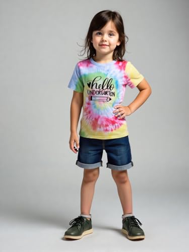 Image of First Day of Kindergarten Shirt First Day of School Gifts for Kids Kindergarten Shirts for Girls T-Shirt Top