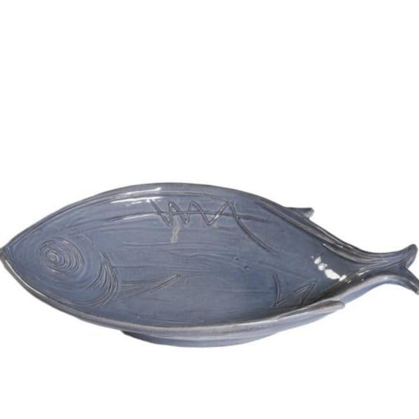Generico Insalatiera in ceramica Tonno Blu Avio