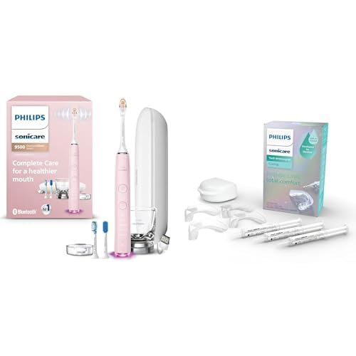 Philips Sonicare DiamondClean Smart 9500 Electric Toothbrush Pink The New Teeth Whitening Kit