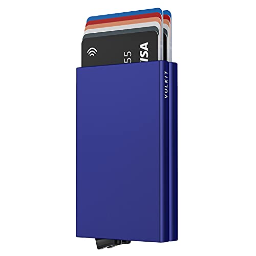 Image of VULKIT Aluminium Men Travel Accessory- Travelers Card Sleeves(Purple)