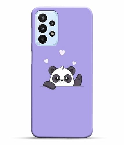 Image of Printed Hard Back Case Cover & Compatible for Samsung Galaxy A23 LTE | A23 5G | Samsung A23 5G | Cute Panda Art (Multicolor) - D1182