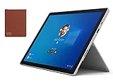 Newest Microsoft Surface Pro 7 12.3 Inch Touchscreen Tablet PC | Intel 10th Gen Core i3 | 4GB RAM | 128GB SSD | Windows 10 | Platinum (Latest Model) | with Woov Surface Pro Sleeve Poppy Red Bundle