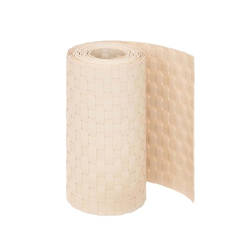 Jardinion Privacy screen strips, double wire mesh fence privacy screen, Size:250cm x 19cm, Color:Beige