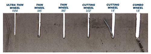 Image of Weiler 58130 4-1 /2 Inch Cutting Wheel, Tiger INOX Stainless Steel Ultracut 1 mm Contaminant-Free High Performance Thin Cutting, 1mm INOX60T Type 1 7 /8 inch Arbor, Pack of 50