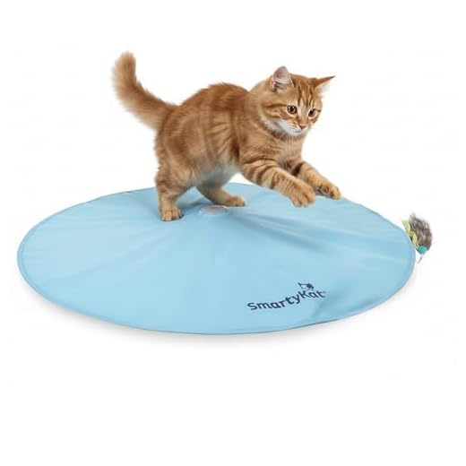 SmartyKat Hot Pursuit Electronic Concealed Motion Cat Toy, Battery Powered - Blue, One Size