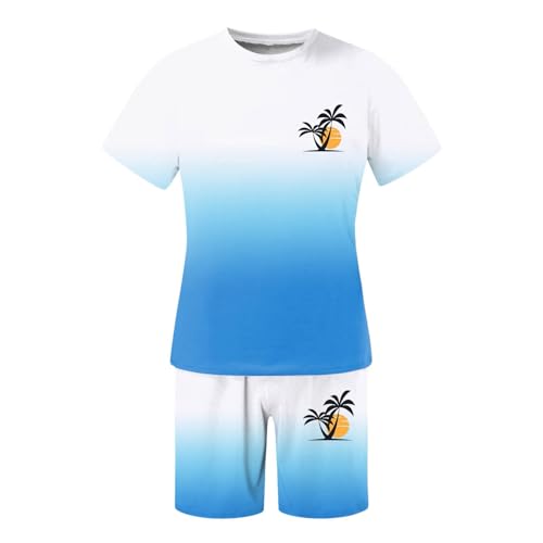 Jogging homme ensemble ete avec motif imprime tendance et extensible - 2