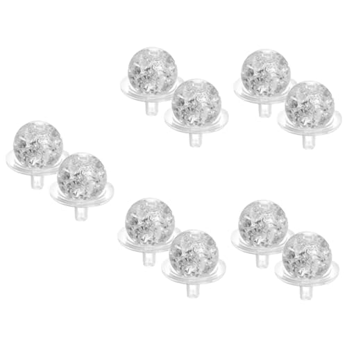 GAROZATION 5juegos Esferas De Vidrio Soporte para Decoración De Jardín y Acuarios Adornos para Interiores y Exteriores para Hogar y Oficina