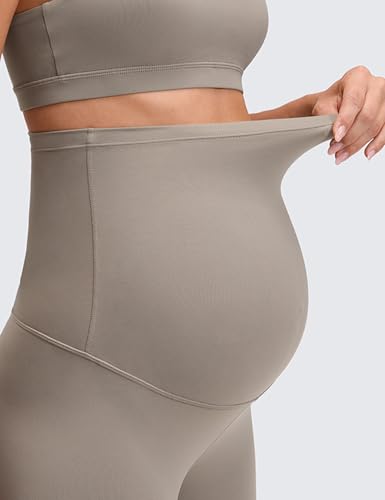 Image of CRZ YOGA Maternity Biker Shorts 6 inch | Butterluxe, Extremely Soft, Gentle Compression, Yoga, Super High Rise, U-shaped Belly, Pregnancy and Postpartum