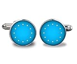  Death Devil Boutons de manchette Drapeau de l\'Union Européenne Love the National Flag The Gift of Patriots, Verre