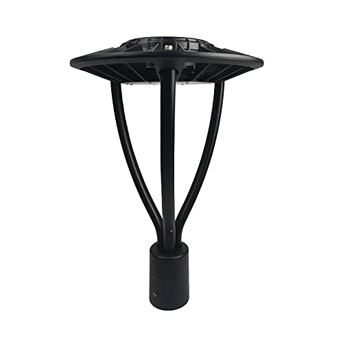 Buy 1 get 1 🔥 Led Post Top Light 100W 14000Lm Outdoor Post Top LED Circular Area Pole Light [500W Equivalent] 5000K Daylight IP65 Waterproof Post Top Lamp for Garden Yard Street Lighting