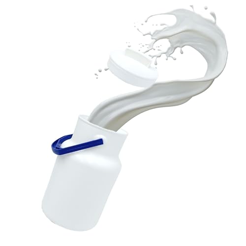 ARTECSIS Pot à Lait 2L avec Couvercle, Cruche de Transport, Plastique avec Poignée